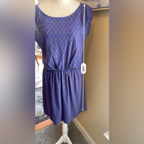 🏖️ LOFT Blue Sleeveless Beach Dress, Size S - Picture 5 of 5